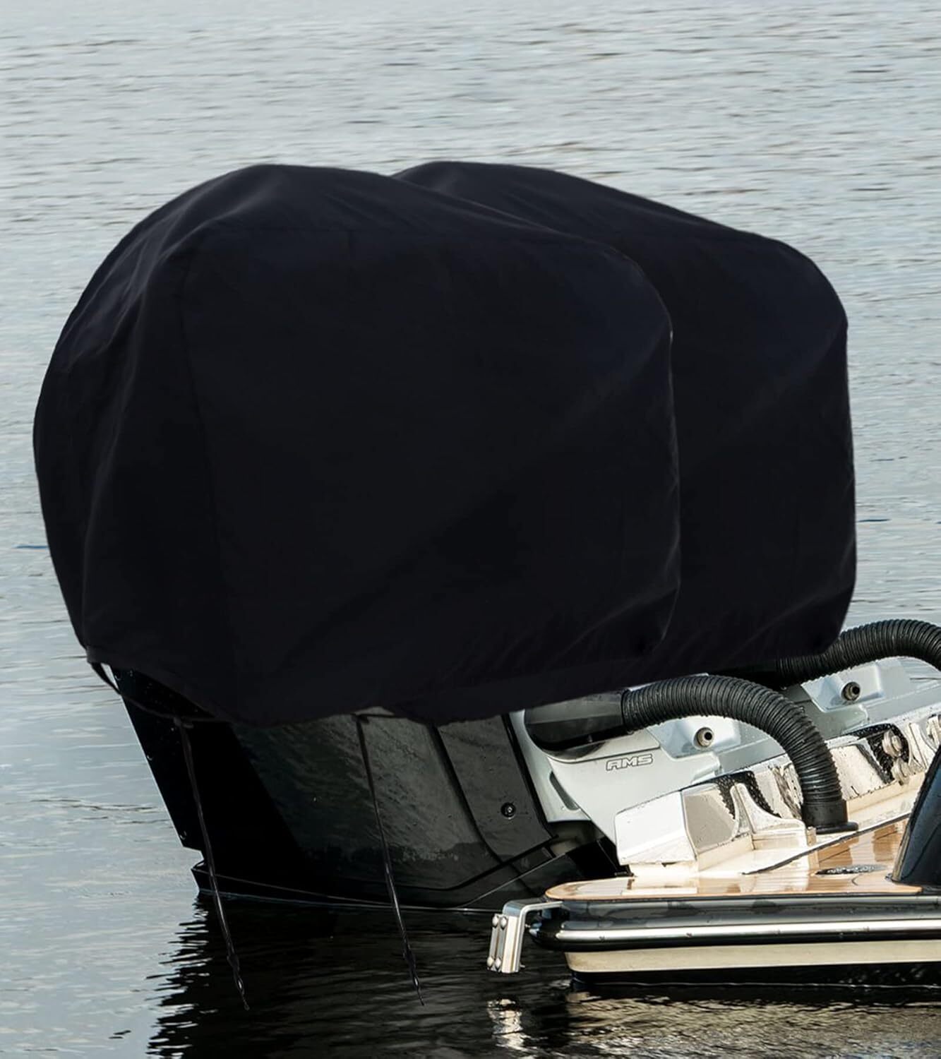 15 - 30 HP Boat Outboard Motor Engine Cover Black Universal Trailerable