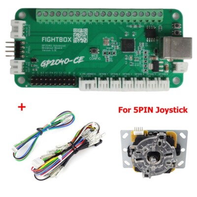 Fightbox-Pico-Plus Rp2040 Advanced Breakout Board Zero Delay Arcade Joystick Usb