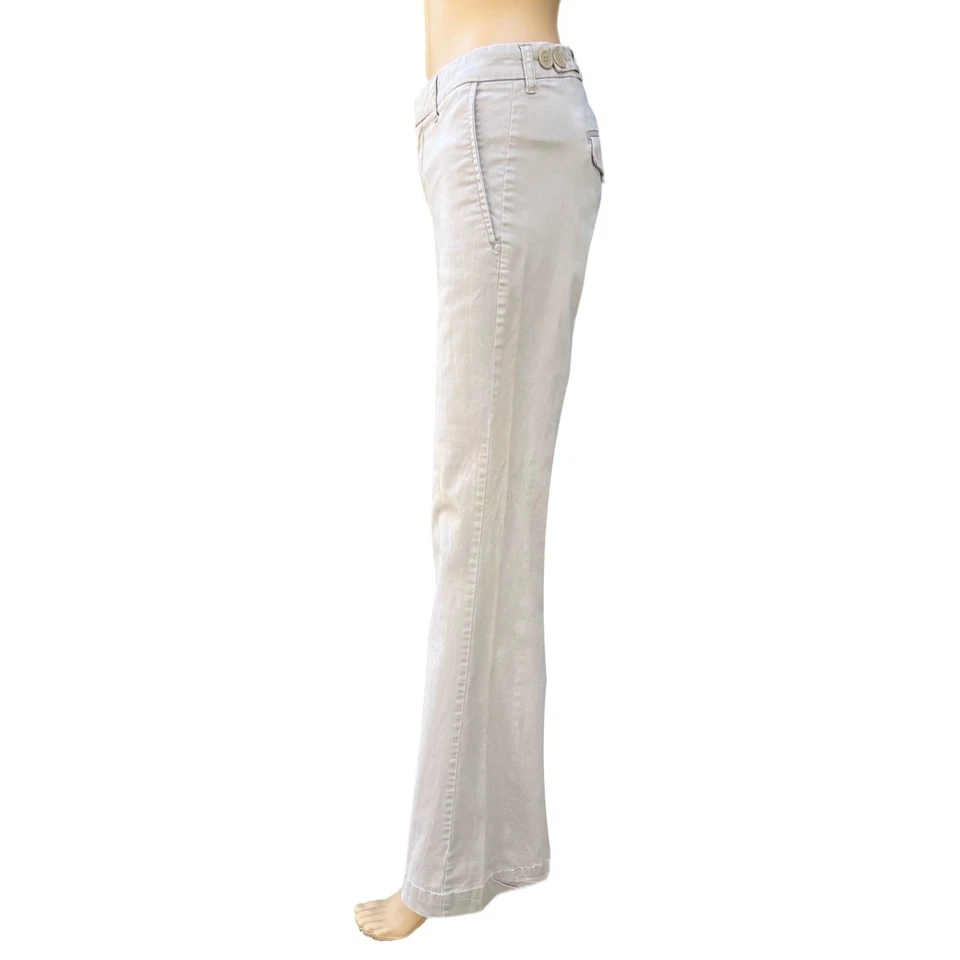 Pantalones chinos vintage Z. Cavaricci años 2000 tiro bajo pierna acampanada caqui - talla 31x32 Foto 4 de 4