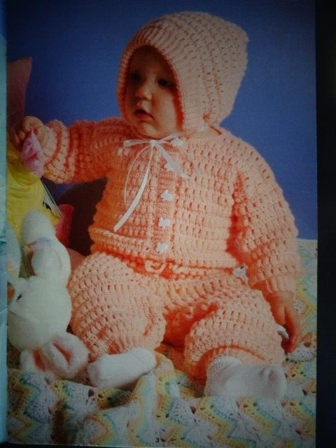 Red Heart Fairytale Crochet Book 336 Baby Patterns 1989      S2 - Image 3 of 4