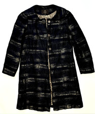 Tocca Womens Coat Size 6 [dark Blue & Gold]