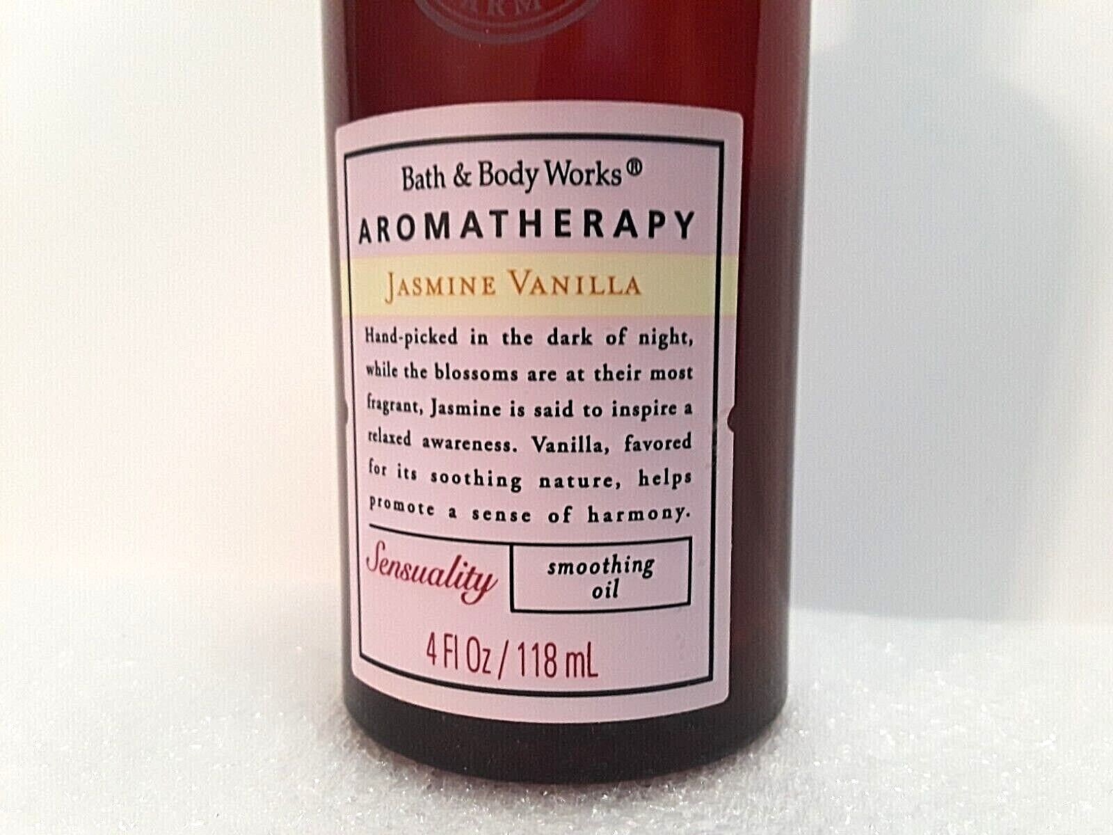 Bath Body Works Aromatherapy Jasmine Vanilla Smoothing Oil Sensuality