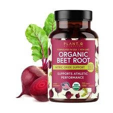 USDA Plant.O Premium Organic Beet Root Tablets [1350mg Beets Powder] with Bla...