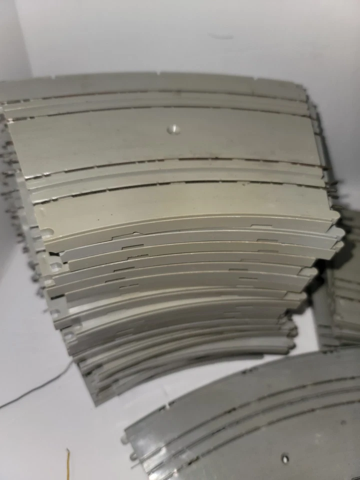 Controlador y fuente de alimentación recto y curvas Slot Car Gilbert 1/32 Race Car Track Foto 3 de 4