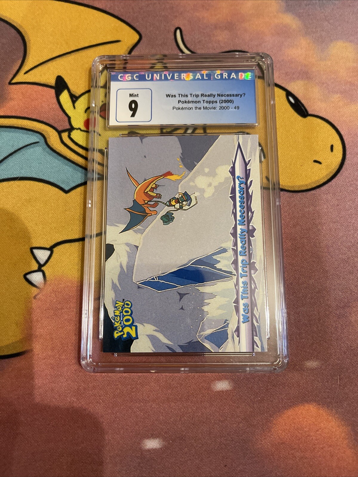 CGC 9 MINT Was This Trip Really Necessary? 49 Topps Pokemon Card 198