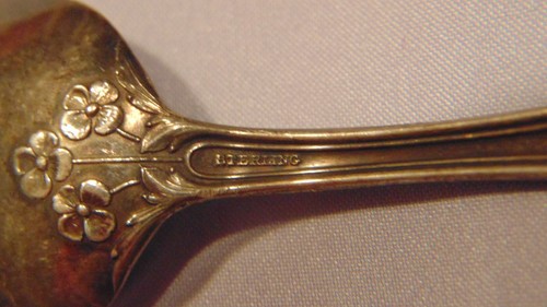 GORHAM STERLING 1910 TARNISHED Monogram Five O'Clock Teaspoon "ATLANTA" NICE!! - Picture 5 of 6