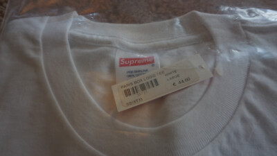 Supreme 16SS Paris Open Memorial Paris Box Logo Tee Box Logo T