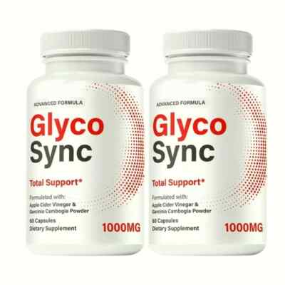 2-Pack Glyco Sync Capsules   GlycoSync Sugar Optimizer Pills - 120 Capsules