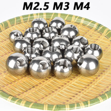  5-25mm Thread Ball Half-hole M2.5 M3 M4 Female Thread 304 Stainless Steel Balls