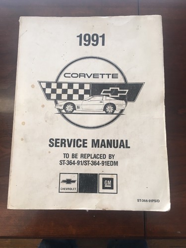1991 CHEVROLET CHEVY CORVETTE Service Shop Repair Manual FACTORY PRELIMINARY X