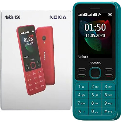 BNIB Nokia 150 (2020) Dual Sim 4 MB ROM Green Factory Unlocked Mobile 2G GSM