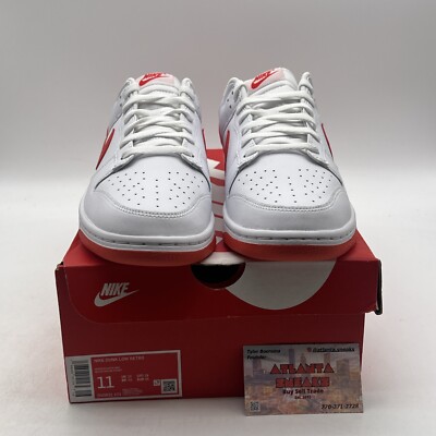 Size 11 - Nike Dunk Low Picante Red White Leather (DV0831-103) | eBay