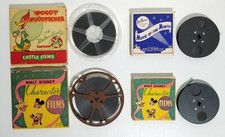 Vintage Disney Mickey / Donald / Pluto  Woody Woodpecker 8mm Film Lot Of 4