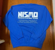 NISMO Old Logo International Race Rally Sweater Large JDM Nissan Vintage 90s