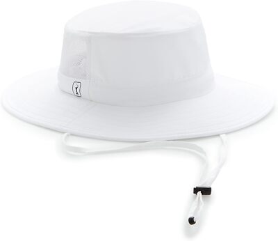PGA TOUR Men's Solar Golf Bucket Hat with Chin Strap One Size