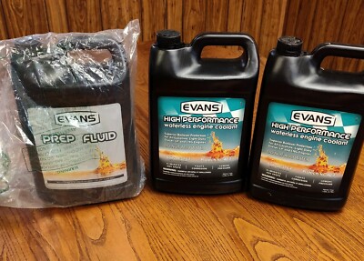 (2) Evans Waterless Engine Coolant / (1) Evans Waterless Prep