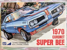 SUPER RARE! ***ORIGINAL VINTAGE MPC 1970 CORONET SUPER BEE KIT **COMPLETE *L@@K!