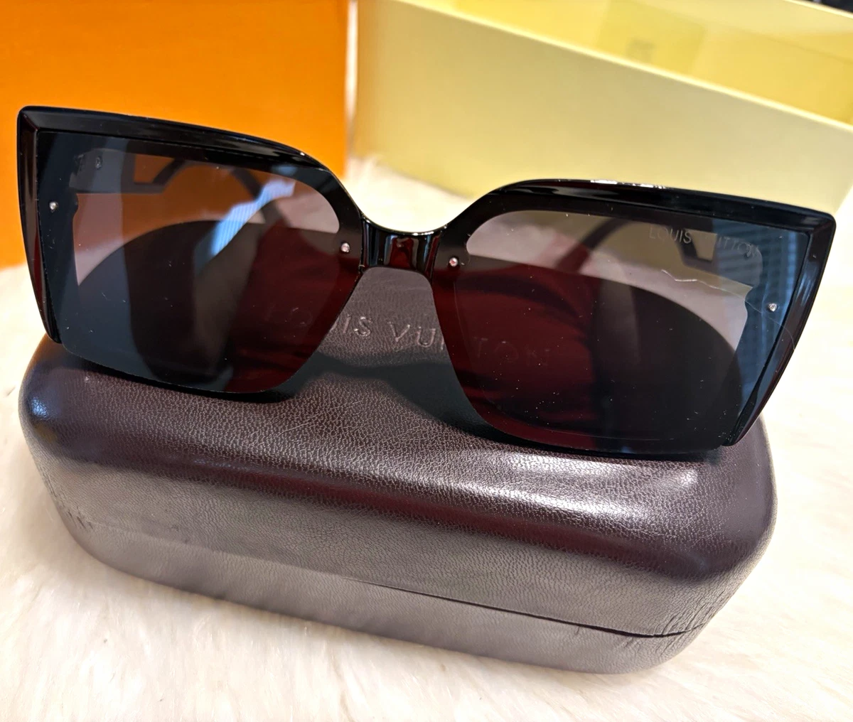 Louis Vuitton Black Plastic Frame Sunglasses for Women for sale | eBay