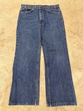 Vintage 80s Levis Jeans Mens 32x27 Blue 20517-0217 Orange Tab Straight Leg