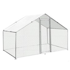 Gabbia Pollaio Recinto Recinzione Box Inox da Galline Pollame Polli 3m x 2m x 2m