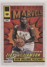 2021 Donruss Net Marvels Press Proof Gold Foil Black Text Zion Williamson 0b2a