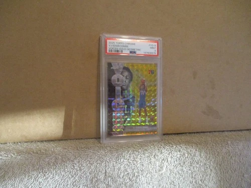 2025 Topps Chrome VJ Edgecombe Refractors Gold Geometric (PSA 9)