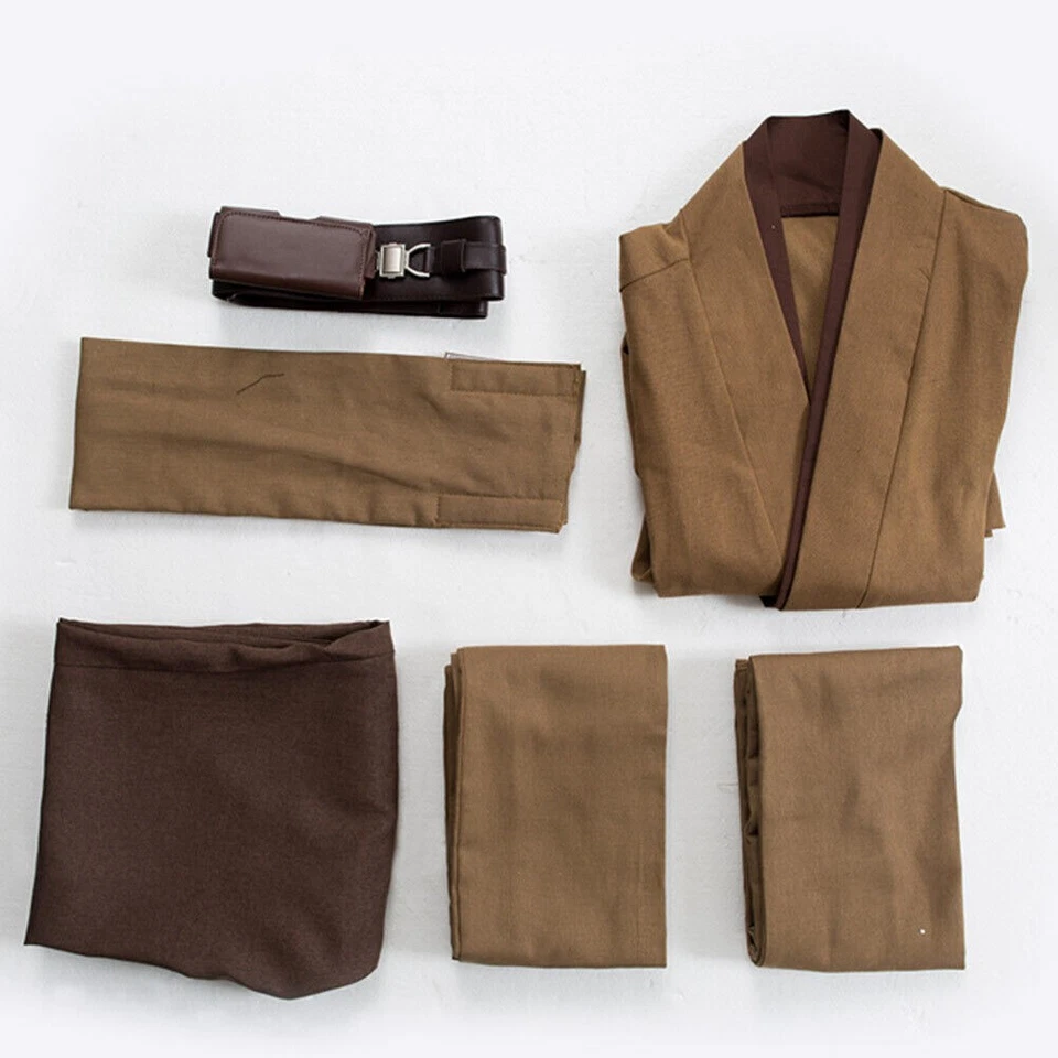 Star Jedi Caballero Anakin Skywalker Disfraz Disfraz Uniforme Marrón Conjunto Completo Foto 4 de 4