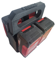 Einhell Battery Carrier Caddy - 4x Battery Caddy - Made From Durable PETG