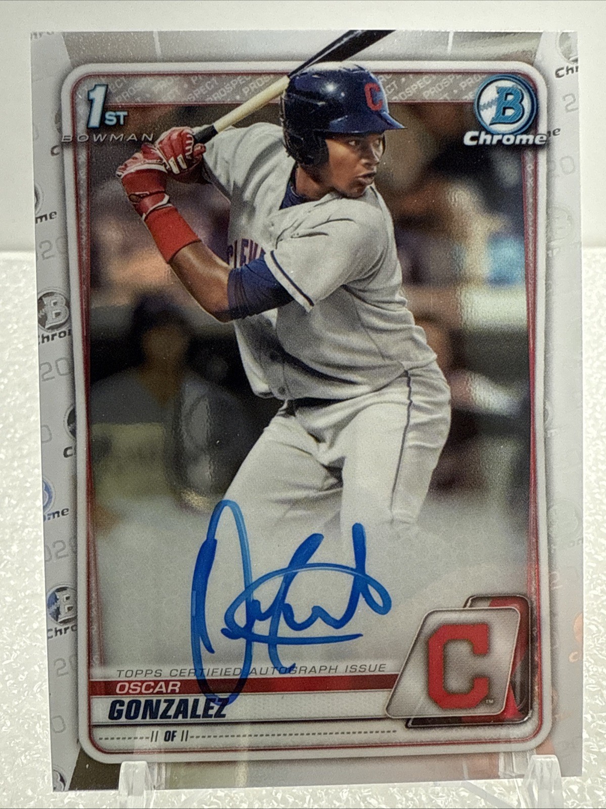 2020 1st Bowman Chrome Prospects - AUTO #CPA-OG Oscar Gonzalez
