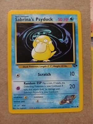 Pokémon TCG Sabrina's Psyduck Gym Challenge Unlimited 99/132 | eBay