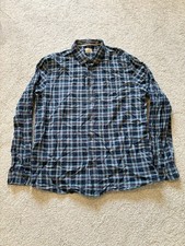 Mens AW85 Check Shirt XL Blue Green Red Tartan Long Sleeve Casual Button Up