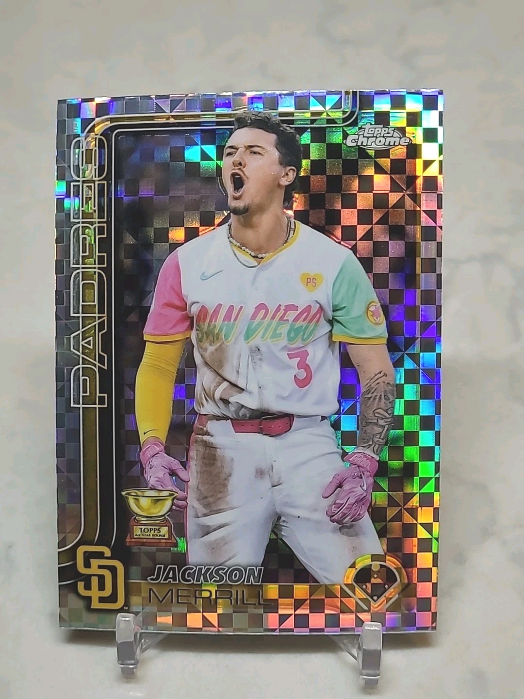 2025 Topps Chrome- Jackson Merrill X-FRACTOR (SP) #61 PADRES