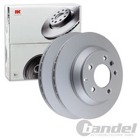 2X NK Bremsscheiben 330Mm BelÜFtet Hinten Passend FÜR Audi Q7 Porsche Cayenne