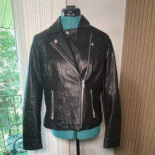 BACCINI Women s Petite PM Black Moto Biker Ja...