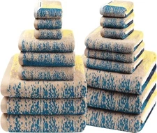  18-Pack Bath Towel Set Include 6 Bath Towel Set - 18Pc B01: Colorful - Beach