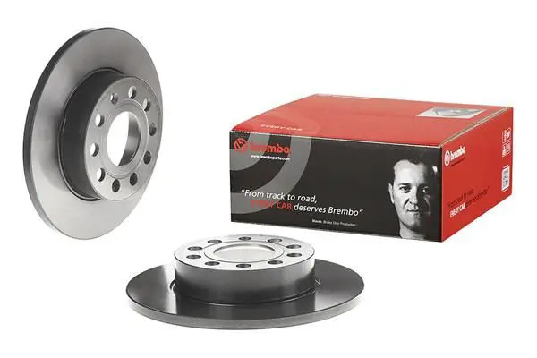 Brembo Bremsscheibe 08.9488.11, Hinten, Voll, 1 Stück - Bild 3