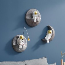 XGZY Astronaut Wall Sculptures - Bedroom decor for boys - 3PCS Set
