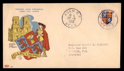 Mayfairstamps France FDC 1953 Gascogne Sainte Marie First Day Cover aaw_59371