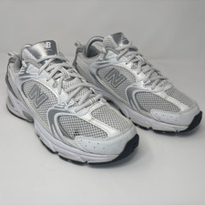 New Balance 530 White with Silver Metallic Size 7.5 Men  s Running Walking Shoes