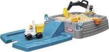 Little Tikes Children's Excavator Sandbox with Lid and Sand Play Accessories
