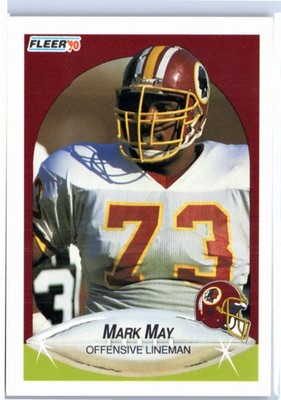 1990 Fleer #162b Mark May no black line above text on back