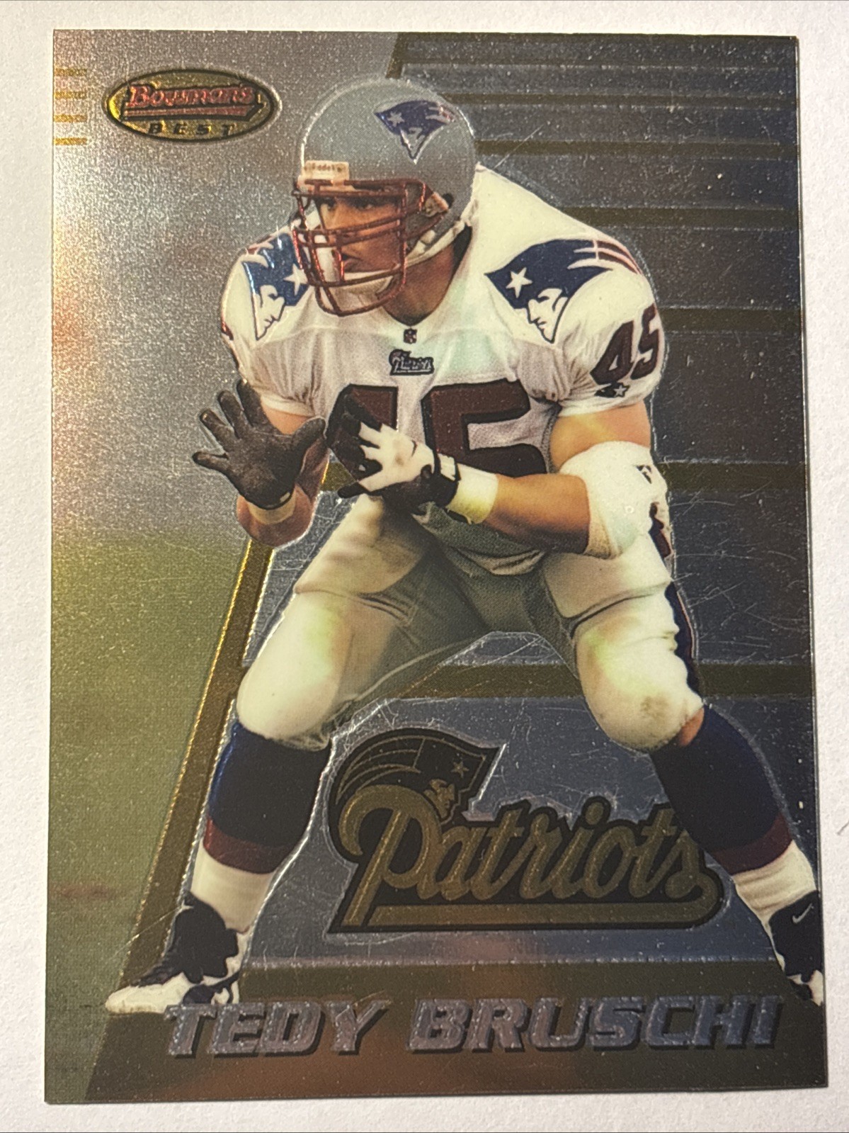 1996 Bowman’s Best #162 Tedy Bruschi Rookie Patriots!!