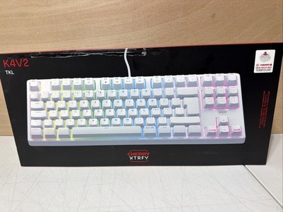 CHERRY XTRFY K4V2 TKL Wired Mechanical Keyboard MX2A Retro GREY Neu
