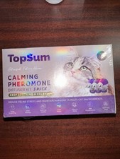 Topsum Cat Diffuser Kit Feline Calming Pheromone Kit 3 Diffusers