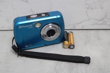 Polaroid IS048 Waterproof Digital Camera 16MP Blue TESTED WORKING