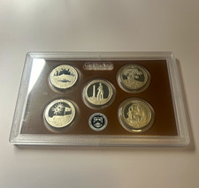 2013-S America the Beautiful Quarters Proof Set 5 Coin US Mint Clad