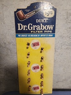 Vintage Dr. Grabbing Filter Pipe Store Display Board 1980s 90s Gas Station Adver