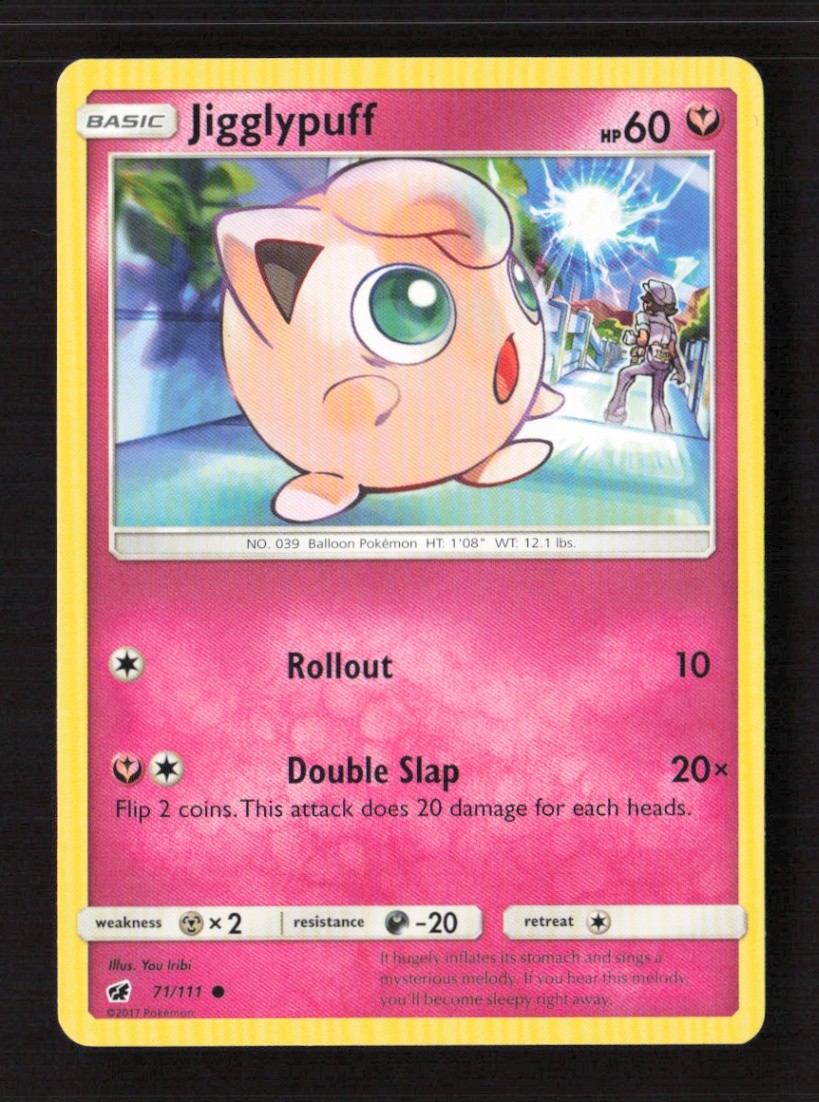 Jigglypuff Common Normal SM - Crimson Invasion 71/111 LP Pokémon TCG