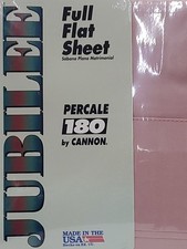 Jubilee Full Flat Sheet - NOS/Percale 180 By Cannon/Made In USA/Bedding/Pink