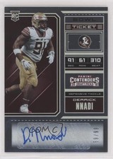 2018 Contenders Draft Picks College Bowl Ticket 59/99 Derrick Nnadi Auto 09w6